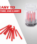 Goldblatt 10-piece diamond drill bit set, 1/4" shanks, red bits for porcelain tile and stone, stored in clear case