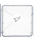 Two Pack Chain Link Fence Gate Post Hinge For Two And Three Eighths Inch Outside Diameter Posts Galvanized Steel Gate Hinge