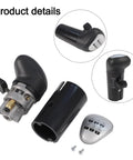 Heavy Duty Truck Shift Handball A6909 Replacement Gear Change Knob For Eaton And Fuller Rugged ABS Construction Easy Install Durable Interior Part For Multiple Speed Options, shown disassembled with parts visible