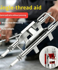 High Hardness Steel Cable Threading Aid For Electricians Pro Grade Compact Wire Puller Tool With Anti Slip Serrations Durable Threading Device For Easy Cable Feeding And Installation Portable Heavy Duty Wire Puller, steel