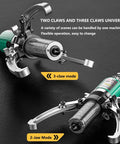 Heavy Duty Hydraulic Gear Puller Featuring Two Or Three Swappable Jaws for Brake Drums Bearings Hubs Rotors Axles And Belt Pulleys with 2-jaw and 3-jaw modes.