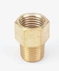 Quarter Inch BSPT Male To Quarter Inch NPT Female Brass Pipe Fitting Hex Reducer Coupler Connector Adapter For Plumbing