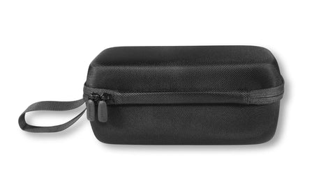 Black All In One Thermal Imager Case For FLIR TG165-X, TG267, TG275 And TG297 with zipper and wrist strap, side view.