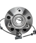 Pair Front Wheel Bearing Hubs Assembly For Dodge Ram 1500 2002-2005 With ABS 5-Lug Front view showing ABS sensor and bolt pattern