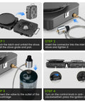 Assembly instructions for 2 Burner Propane Camping Stove With 20,000 BTU Total Heat, Foldable Portable Camp Stove With Piezo Ignition.