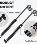 Gas Charged Hood Lift Supports Shocks For 1991 1996 Toyota Camry And 1992 1996 Lexus ES300 Pack Of 2 In-Situ Install Feature