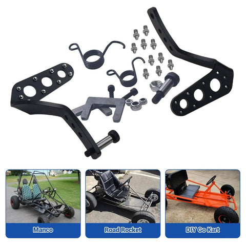 Heavy Duty Pedal Kit With Cleat For Universal Go Kart Built To Last Fit Predator 196cc 212cc 6 5hp Manco Yerf Dog Kandi
