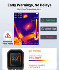 Beast Mode Thermal Imaging Camera With 320x240 TISR Super Resolution And 2MP Visual Camera demonstrating heat detection on screen.