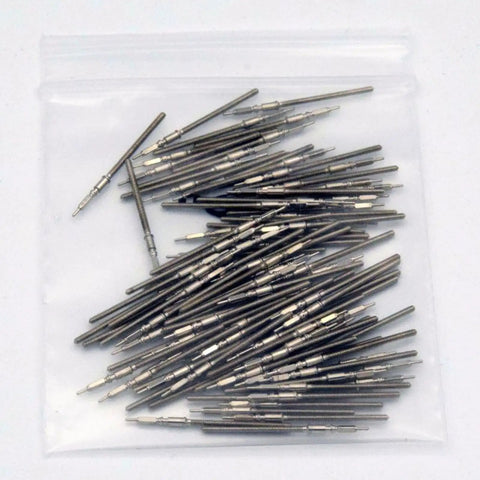 Pile of durable metal stems for Five Star Watch Movement Winding Stem Tool For ETA 2892A2 Repair, essential watchmaker accessory