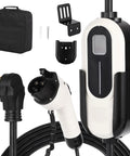 Plug And Play Level Two Ev Charger With Forty Amp Output And Built In Wifi, Includes A Nema 14 50 Adapter Plus Twenty Five Foot Cord.