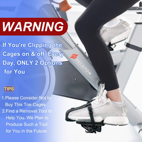 Peloton Toe Cages And Pedal Adapters For Regular Shoes Convert Look Delta Pedals To Toe Clip Straps On Spin Bike