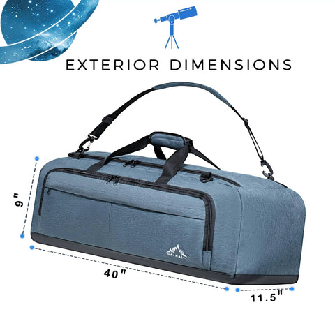 Shock Absorbent Multipurpose Telescope Bag 40 Inches For On The Go Outdoor Travel And Safe Transit, Padded Protective Case Built For Celestron And Other Major Telescope Brands, Durable, Lightweight, Weather Resistant, Quick Access, 40x11.5x9