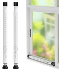 Adjustable 16 To 51 Inch Sliding Door Security Bar Set For Patio And Home 2 Pack Telescoping Window Lock Stoppers