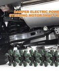Rock Solid Electric Power Steering Motor Shaft Kit For Select Toyota Models built tough ABS and rubber shafts visible under vehicle.