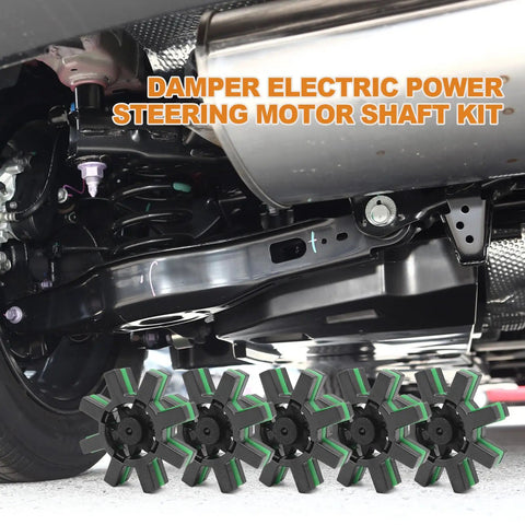 Rock Solid Electric Power Steering Motor Shaft Kit For Select Toyota Models built tough ABS and rubber shafts visible under vehicle.