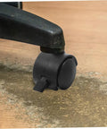 Four Pack Swivel Caster Wheels With Locking Brakes, Heavy Duty Polyurethane Replacement Wheels For Furniture, installed on chair