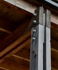 8 Piece M4 Threaded Rods Kit, 10 Inch, Stainless Steel 201, Full Threads, Right Hand supporting wooden structure