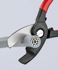 Cable Shears For Copper And Aluminum Wires, One Hand Operation, Clean Smooth Cut Without Crushing Or Deformation, Ergonomic Grip