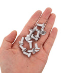 Greenhouse Structural Hardware Nut And Bolt Set For Small Frame Construction And Repairs With Smooth Finish Durable Fasteners For Easy Maintenance And Reliable Outdoor Fixes, iron bolts in hand