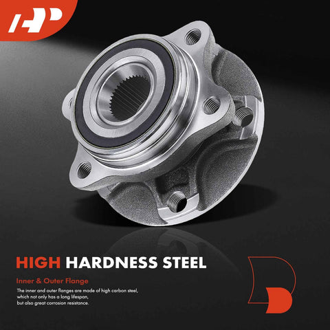 High hardness steel front or rear wheel bearing and hub assembly for Audi A6 A6 Quattro A8 Quattro R8 S8 S6 Phaeton 2004-2015