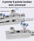 Top Notch Broken Pipe Extractor Tool For Rusted Fasteners, Damaged Screw Remover And Stripped Bolt Kit, adjustable alloy steel