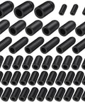 63 Piece Rubber Vacuum Hose End Cap Kit In Seven Sizes For Sealing Hoses And Fittings, showing all end caps in various sizes