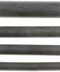 Four black rubber vacuum tubing segments; sizes 1/8, 5/32, 3/16, 1/4 in.