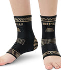 Copper Infused Ankle Brace for Women and Men Breathable Ankle Support Sleeve for Plantar Fasciitis and Sprained Ankles Size M