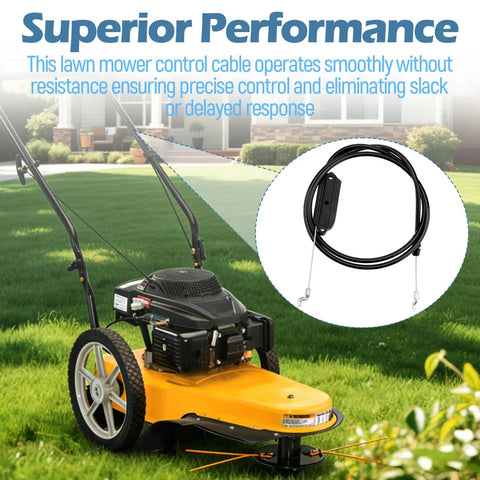 ERS Control Cable Replacement For ST100 Series Lawn Mower 25A 26SD710 25B 262J710 Fits Your Yard Tractor 74605359 746P05359 With Steel Wire Core And Durable Outer Sheath For Smooth Throttle And Drive, black control cable on mower