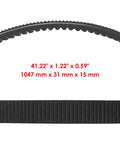 Beefed-Up Primary Drive Clutch With Belt For Polaris RZR 800 EFI 2008 2009 and Related Ranger models with size measurements.