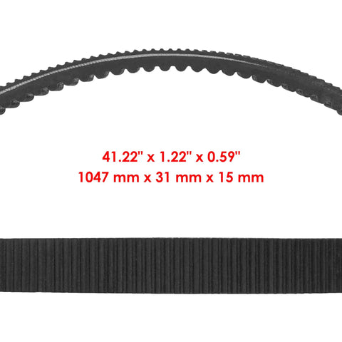 Beefed-Up Primary Drive Clutch With Belt For Polaris RZR 800 EFI 2008 2009 and Related Ranger models with size measurements.