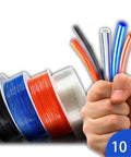 Heavy Duty Polyurethane Air Hose 10 Meter Pneumatic Tube for Air Compressors Sizes 4mm to 16mm Flexible Ideal for Garage Workshop and Auto Repair Jobs Seeking Durable Gear That Handles Pressure Like a Boss Without Leaking or Breaking Down Often, 10M coils
