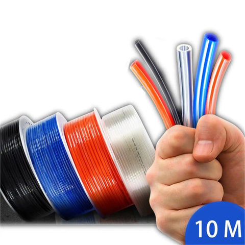 Heavy Duty Polyurethane Air Hose 10 Meter Pneumatic Tube for Air Compressors Sizes 4mm to 16mm Flexible Ideal for Garage Workshop and Auto Repair Jobs Seeking Durable Gear That Handles Pressure Like a Boss Without Leaking or Breaking Down Often, 10M coils
