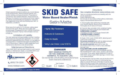 Premium Dead Simple Water Based Non Slip Floor Sealer And Coating For Slippery Tiles And Concrete Easy Apply exterior matte finish usage instructions.