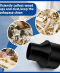Four Inch To Two And One Half Inch Dust Collection Reducer Cone Adapter for shop vacuum hose fittings, black