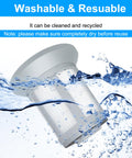 4 Pack Replacement Vacuum Filter Kit for Zing Bagless Canister Vacuums submerged in water showing washability