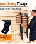 48 Inch Panel Clamps 2 Pack With U Shaped Pressure Blocks And Adjustable Parallelogram Couplers for wall-mounted space-saving storage.