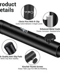 Heavy Duty 4 Pack Folding Table Leg Extenders With Three Level Adjustable Risers For Sweet Height Upgrades On Straight Legs Built From Tough Carbon Steel No Sweat Quick Install For Cozy Home Or Office Setups Black Hardware detailed view of components like clevis pins and anti-slip pads.