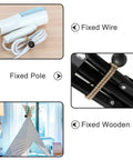 6 Inch Tarp Bungee Cords With Toggle Balls Heavy Duty 50 Pack securing wires, poles, and wooden structures