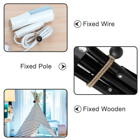 6 Inch Tarp Bungee Cords With Toggle Balls Heavy Duty 50 Pack securing wires, poles, and wooden structures