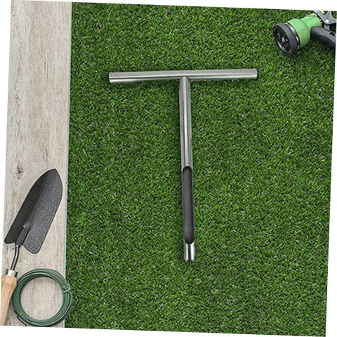 Stainless Steel Soil Sampling Tool With T Handle Probe For Lawn And Garden Care Lightweight Durable Easy To Clean Portable Sampler