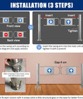 Installation guide for Heavy Duty Automatic Swing Gate With Bulletproof Metal Build And No Drama Crowd Control For Warehouses Retail Stores Libraries.