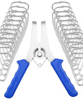 Heavy Duty 21 Pcs Miter Spring Clamp Kit With Stainless Steel Pliers Perfect For Woodworking, Photo Frames And Moldings To Build Solid Joints Fast, 21 clamps