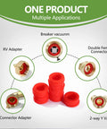 Litorsnge red silicone garden hose washer set, 30 pcs for 3/4" hoses and 5/8" fittings