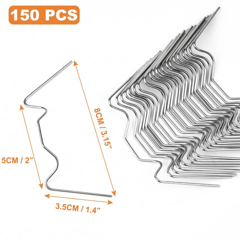 150 Pcs Mini Greenhouse Clips For Hanging Stainless Steel Wire Clamps Heavy Duty Replacement Clips For Greenhouse Covers Vents And Shade Structures Easy Install