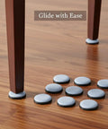 PTFE Furniture Sliders For Hardwood Floors Tile And Laminate Low Profile Heavy Duty Movers under furniture on wooden floor