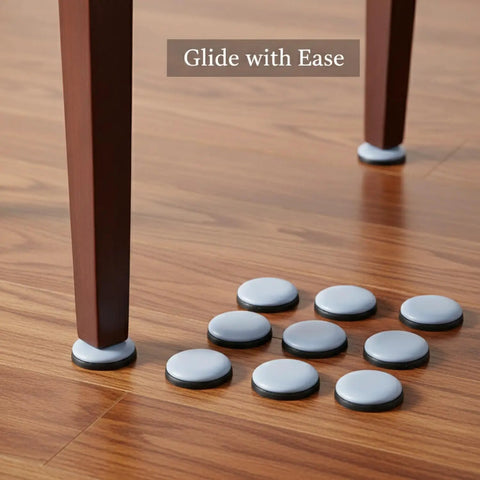 PTFE Furniture Sliders For Hardwood Floors Tile And Laminate Low Profile Heavy Duty Movers under furniture on wooden floor