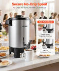 Big Batch 152 Oz Coffee Urn For Catering And Parties With Dripless Faucet 1090W Quick Brew Auto Temperature Control