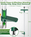 Product image of Stand Up Weed Puller With 39 Inch Handle 3 Claw Garden Weeder Long Reach Root Pulling Tool For Dandelions No Bend Weeding Handheld Grabber For Easy Weed Removal.