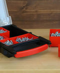 Pocket Hole Screw Kit 1000 Piece Self Tapping Zinc Plated Set with No 2 Square Drive Bit in red and black organizer box